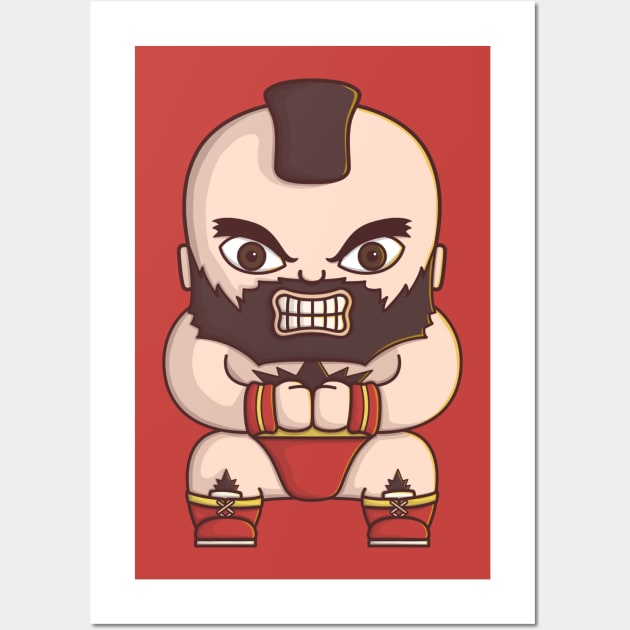 ZANGIEF STREET FIGHTER Wall Art by PNKid